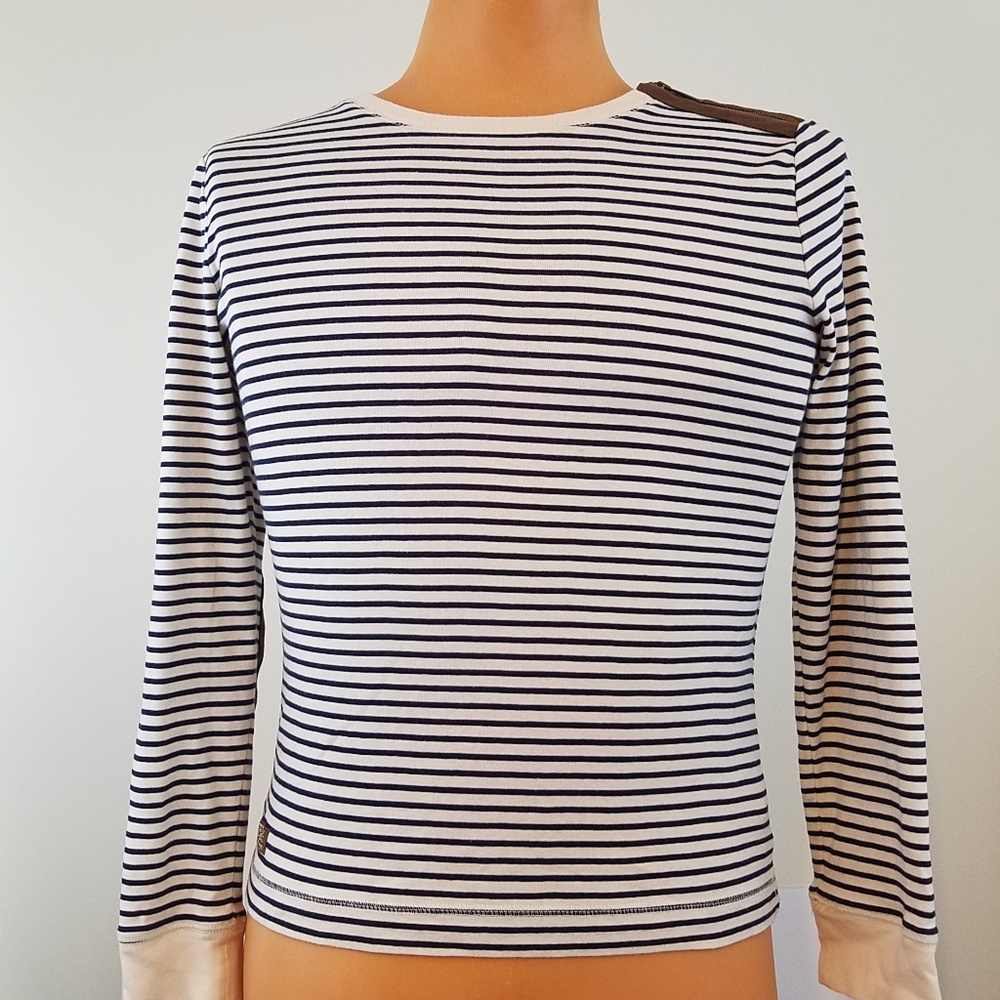 LRL Ralph Lauren Jeans Co Striped Shirt Sz Med